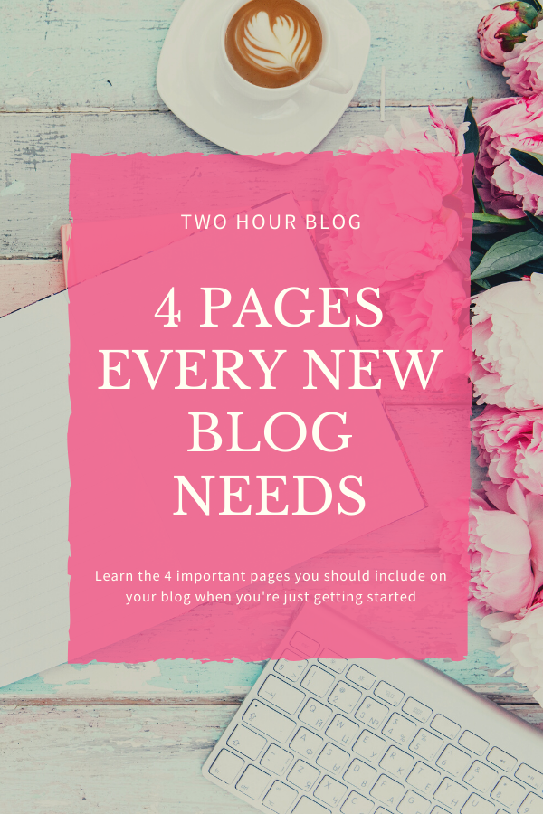 4 pages every new blog needs