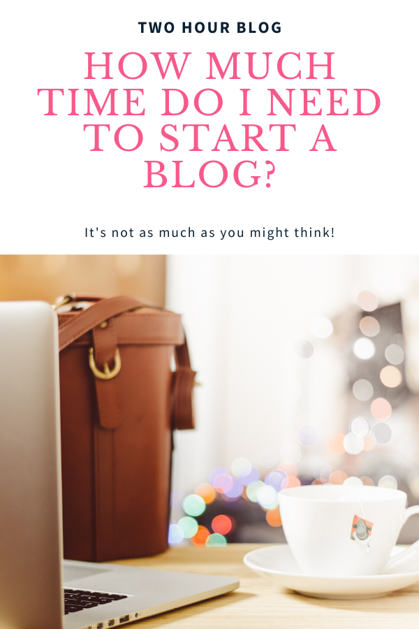 How much time do I need to start a blog? Learn how much time you need to get started blogging - it's not as much as you think!
