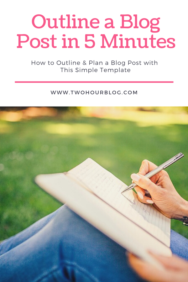 How to outline a blog post in 5 minutes